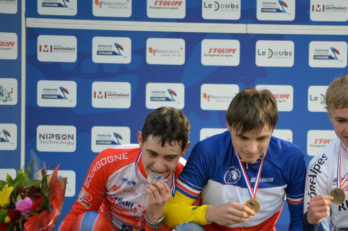 Joffrey Vice Champion de France Cadet en Cyclo Cross 


Podium Joffrey France à Nommay 
Médaille d'Argent 